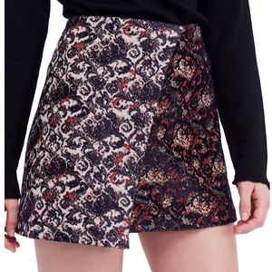 NWT Free People Mixed Knit Jacquard Mini Skirt